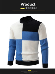 Men's New Autumn and Winter Casual Warm Neck Sweater