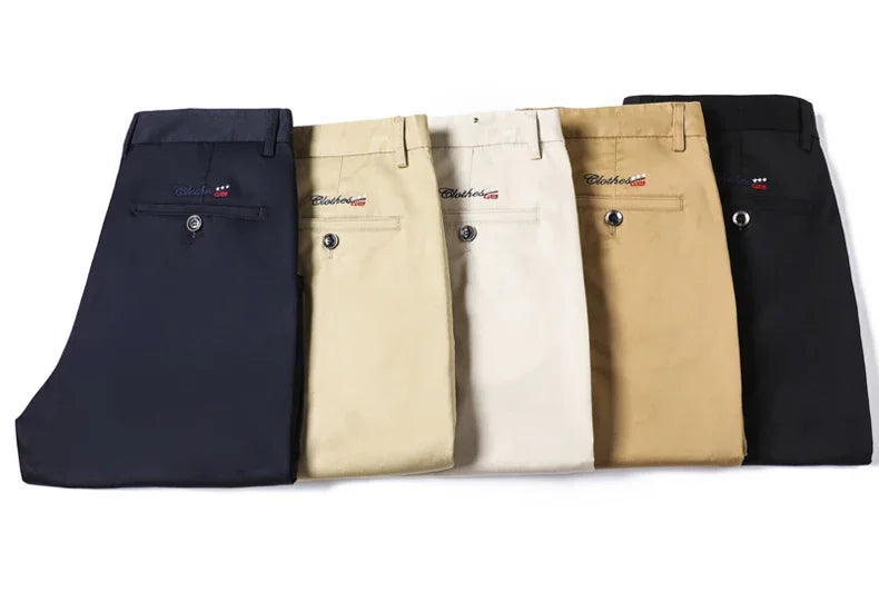 6 Colors Casual Shorts Men Summer New Fashion Business Straight Elastic Thin Short Pants High Quality Male Clothes Khaki Beige