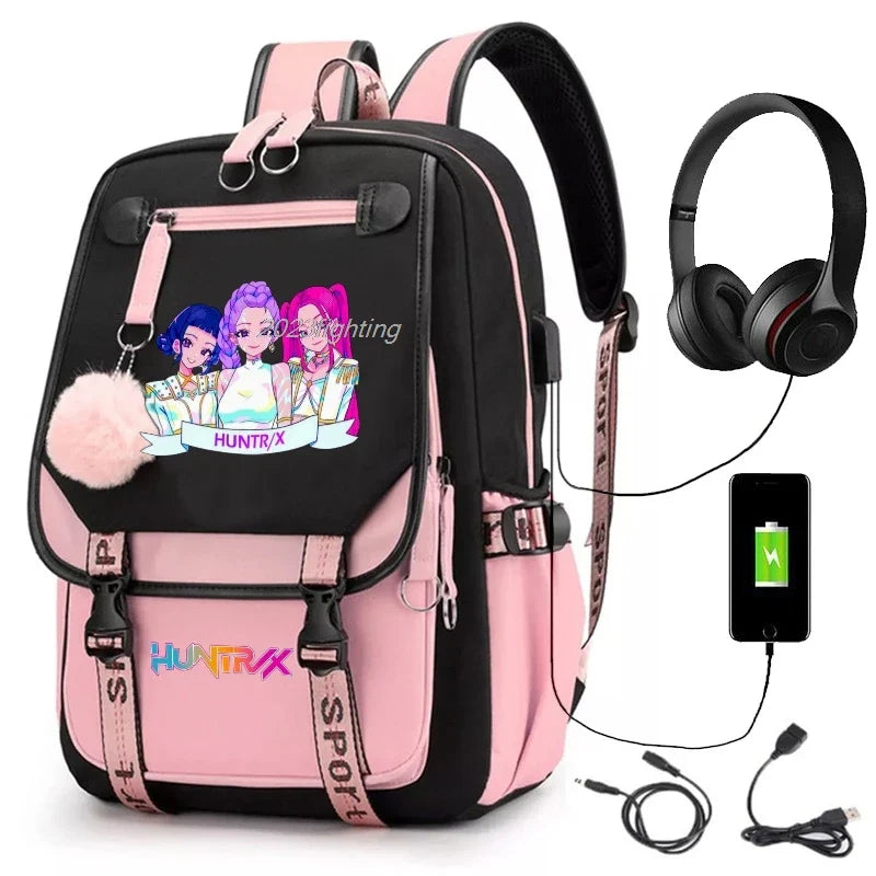 Backpack Cartoon Rucksack Girls School Bag High Capacity Women Backpack