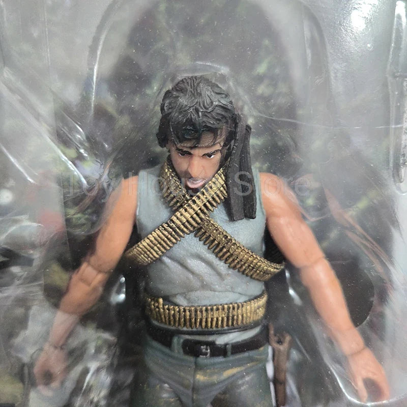 NECA Figure First Blood John J Rambo PVC Action Figure Collectible Model Special Forces Soldier Toys Joint Movable Birthday Gift