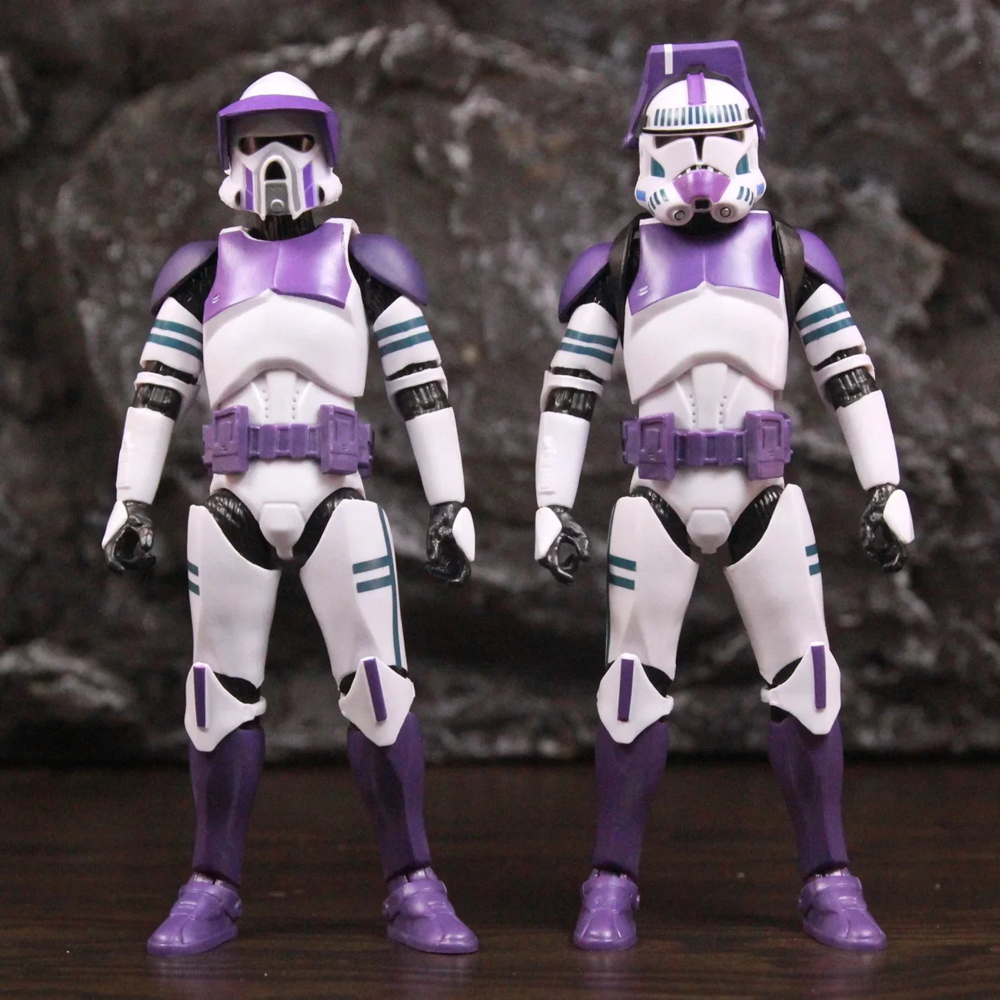 New Body 187th Legion Purple Phase II P2 ARF Trooper Commander Scout 6" Action Figure Mace Windu Republic Grand Army Clone Toys