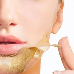 Gold Foil Peel-Off Mask Peel Off Anti-Wrinkle Face Mask 98.4% Beilingmei Gold Mask Facial for Deeply Cleans Moisturizing