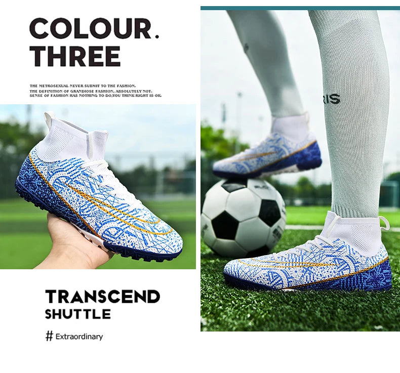 Men Outdoor FG/TF Football Boots Futsal Professional Unisex Soccer Shoes