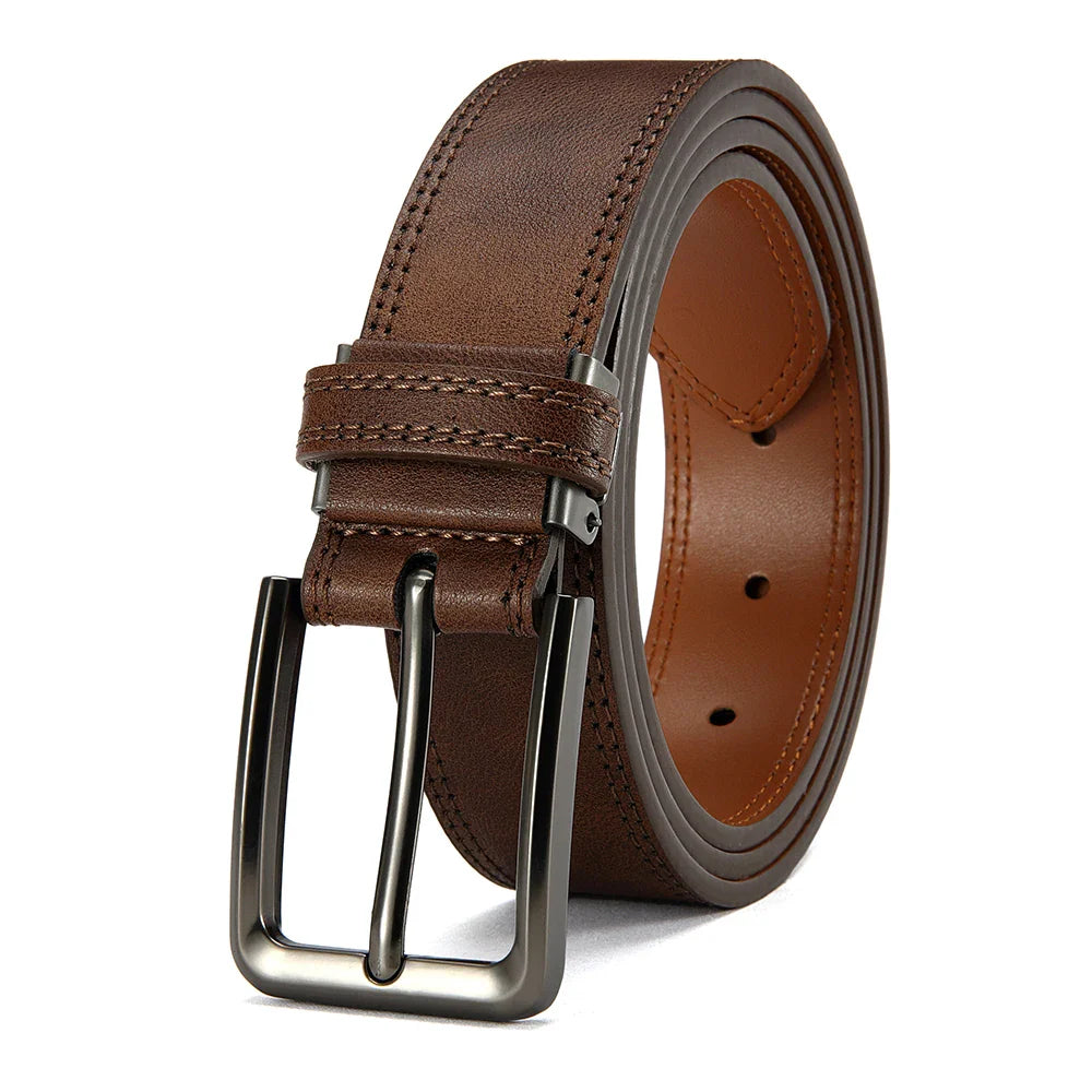 Men's PU Leather Belt Fashion Automatic Buckle Belt for Popular Business High Quality Male Belt Multi Color 105 115 125 135cm