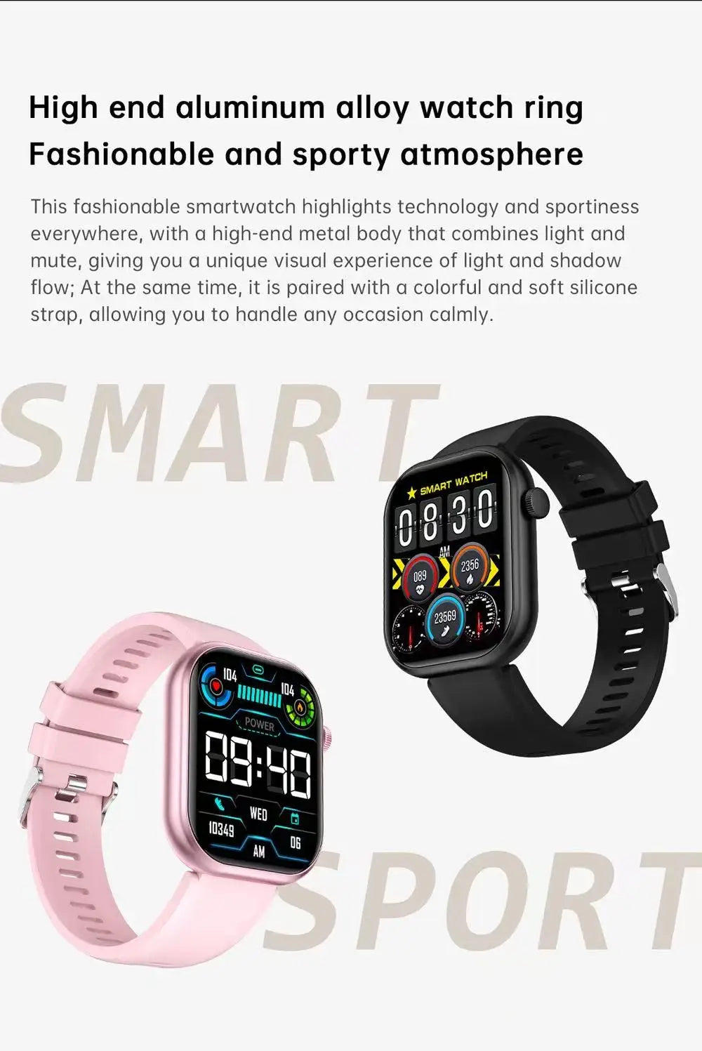 New QX7 Smart Watch Men 2.01-inch SmartWatch Bluetooth Call GPS AI Voice Heart rate Blood oxygen Android &IOS Sports Smartwatch