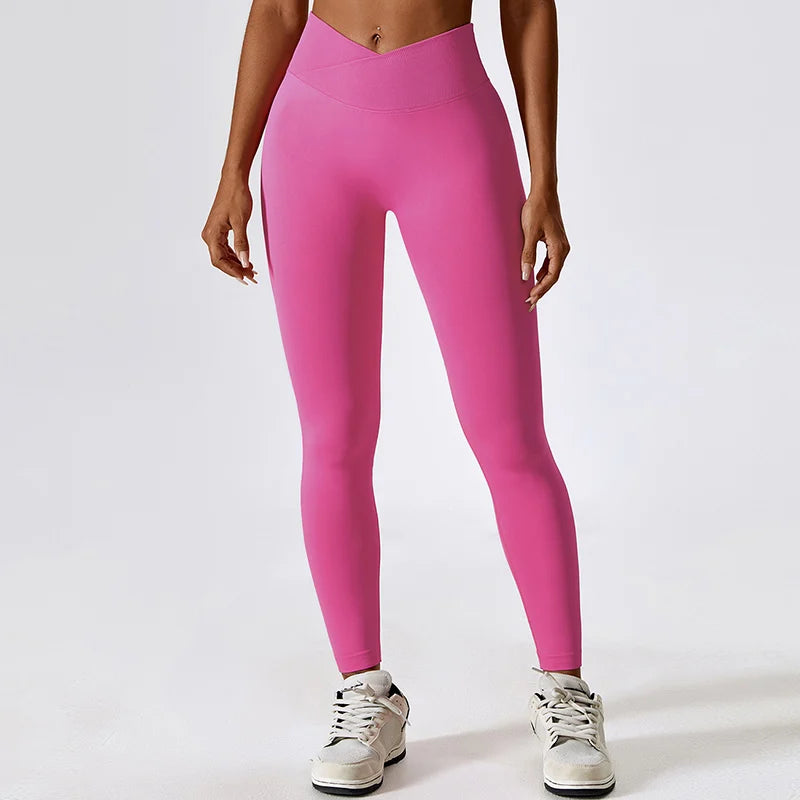 Sport Pants Tights Seamless Fitness Leggings Women Clothing High Waist Scrunch