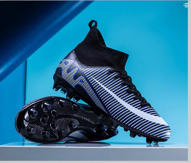 Professional Men Soccer Shoes FG/TF  Football Boots Cleats Breathable  Outdoor