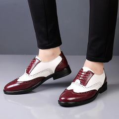 Leather Brogues Men Big Size Fashion Wedding Party Men Dress Shoes Italian Designer
