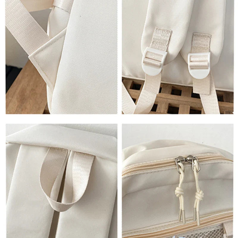 Japanese Style Transparent Ita Bag for Girls Comic Cons Large Capacity Women Backpack Fashion School Bags for College Student JK