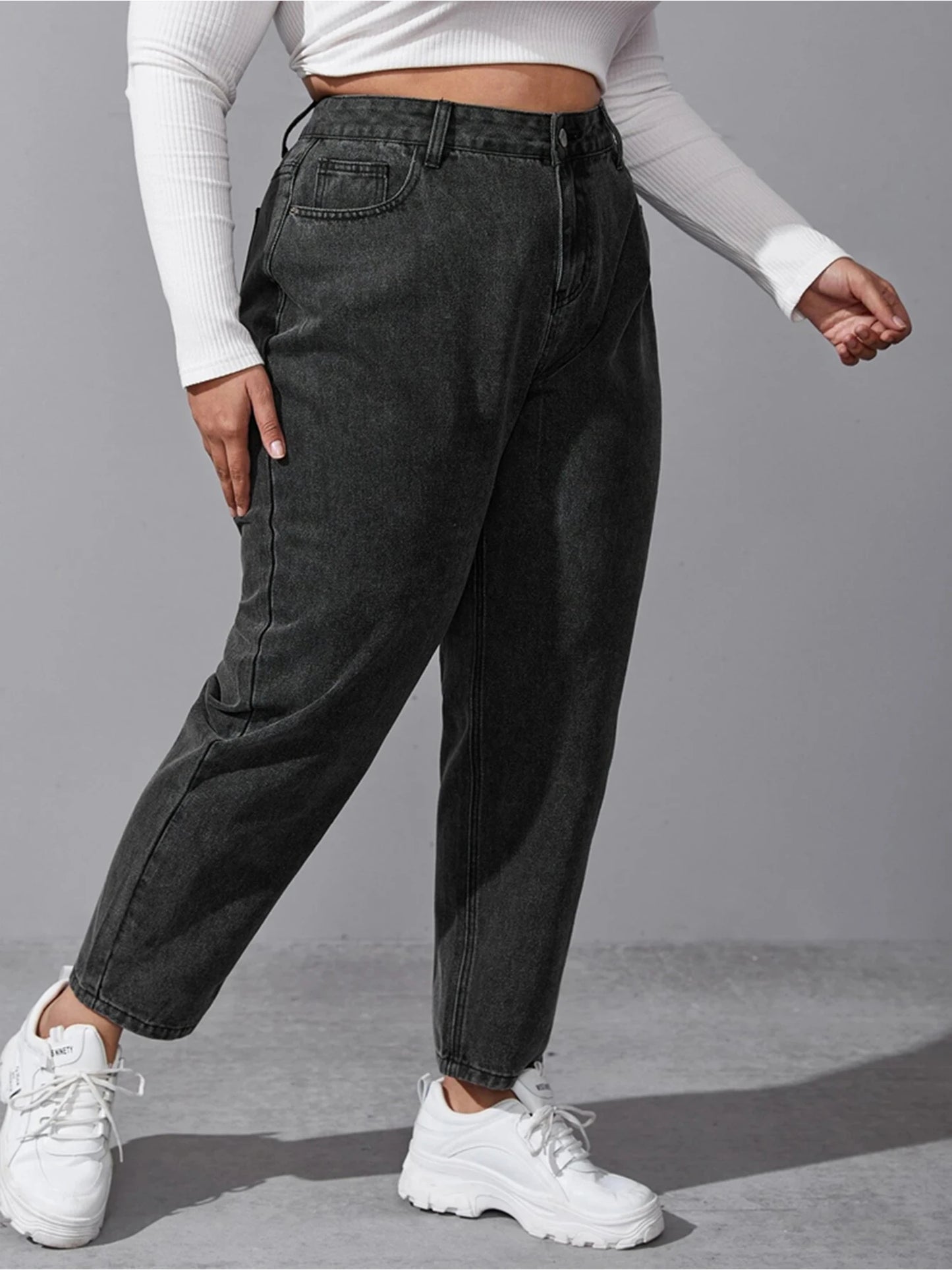 Plus Size Women Autumn Washing loose stretchy pant 5XL 6XL women 100kgs trouser