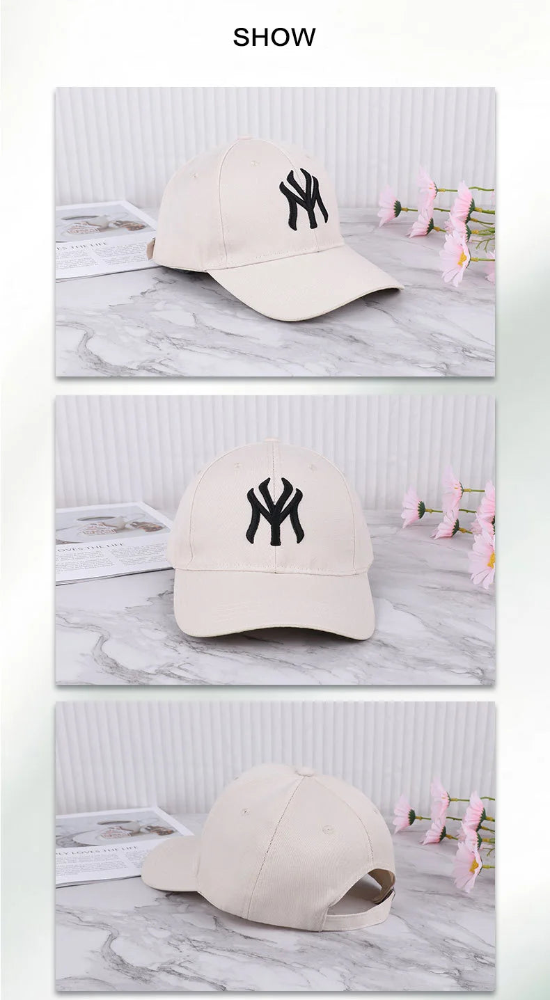 Fashion letter embroidery men women baseball cap duck tongue cap women men