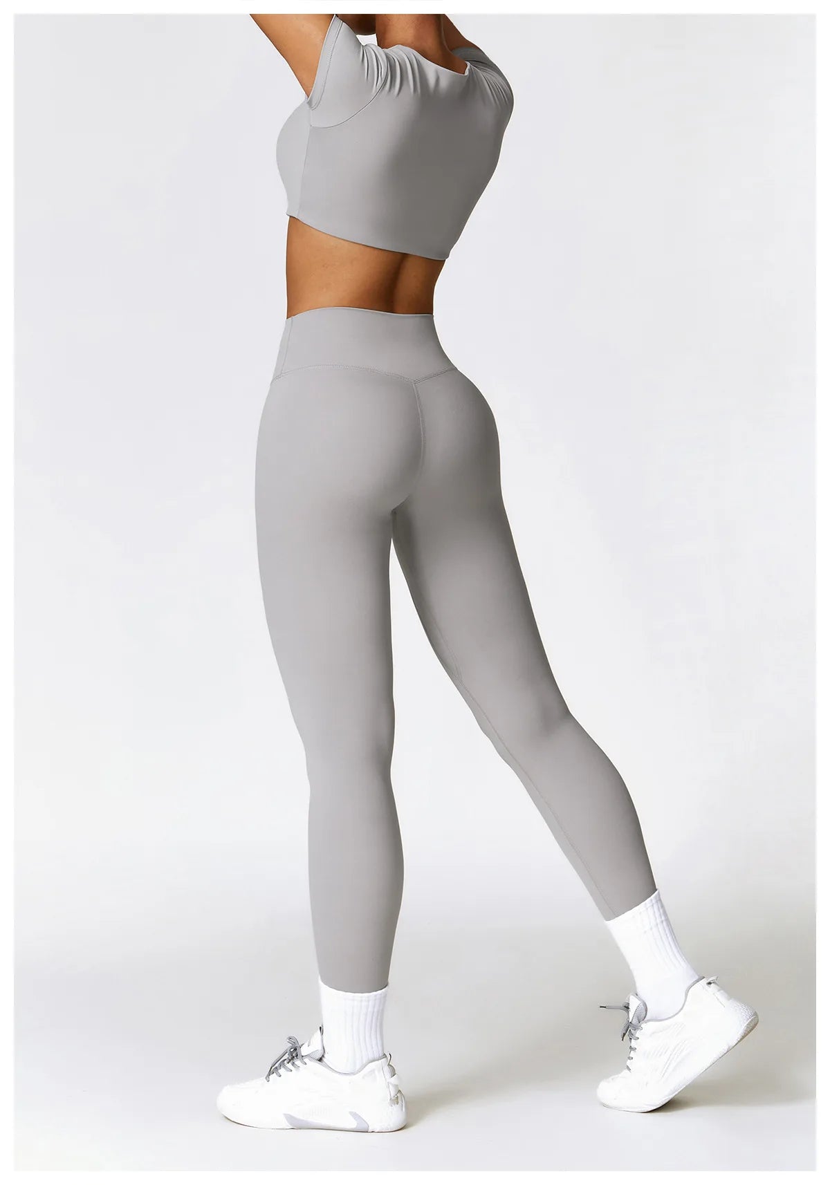 Women Sport Seamless Leggings High Waist Elastic Solid Yoga Leggings Gym Workout