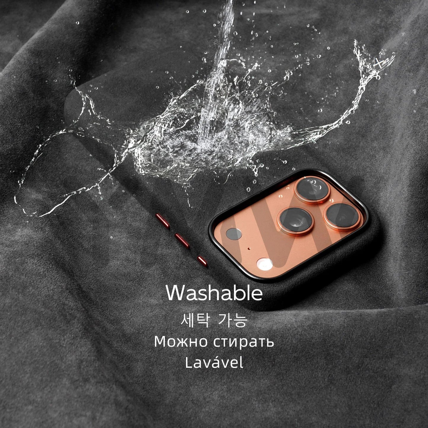 Case for iPhone 17 16 Pro Max Compatible Magsafe Business Supercar Interior Same Suede Leather Phone Cover