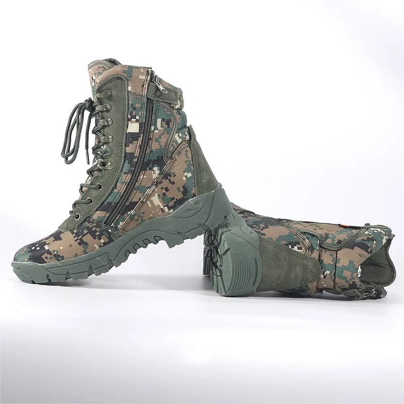 Men Military Tactical Boots Autumn Outdoor Waterproof Climbing Hiking Shoes Army Boots