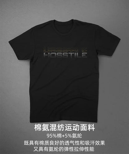 Short Sleeved Fitness American Loose Muscle Tough Guy Top Breathable Sports