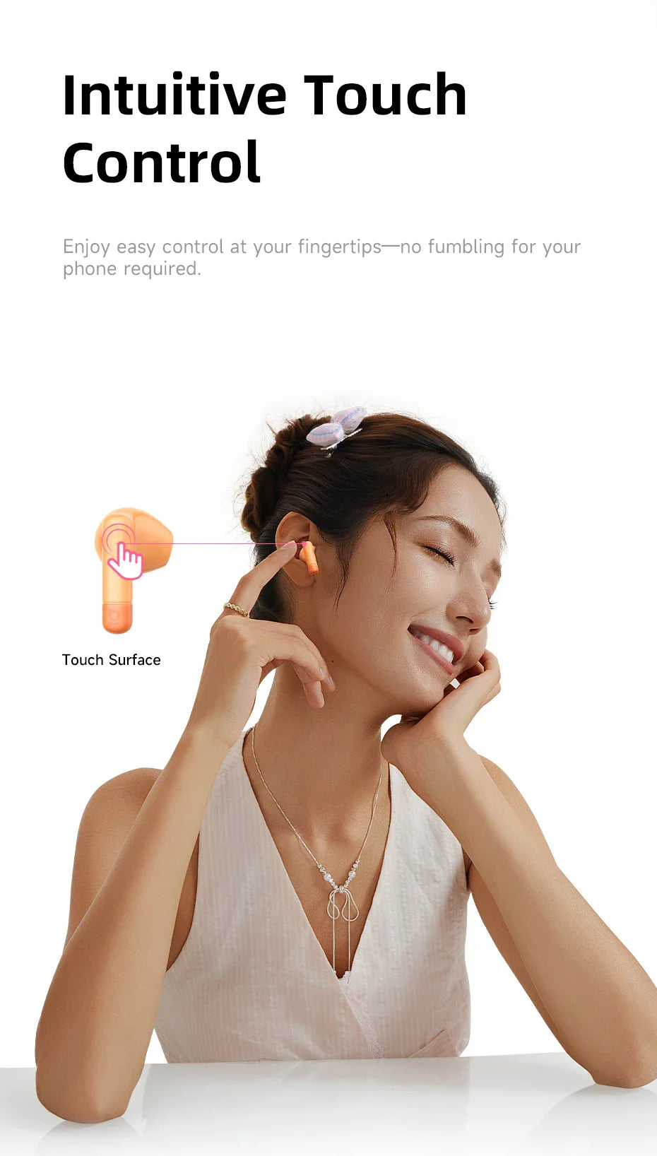 Baseus Bass BS2 Lite True Wireless Earbuds Bluetooth 6.0 Semi-in-Ear Earphones 2-Mic AI ENC 40H Playtime IP55 SuperBass Ear buds