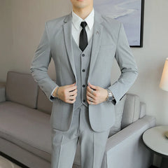 men's wedding suit fashion and handsome banquet 3/2 sets Four Seasons  Smart Casual