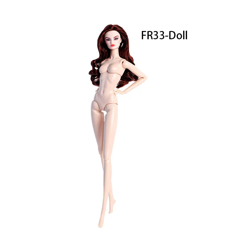 32cm European Supermodel Nude Doll Toy Original Unique Design Full Series Figure 1/6 Joint Multi Color Skin Exquisite Makeup Toy