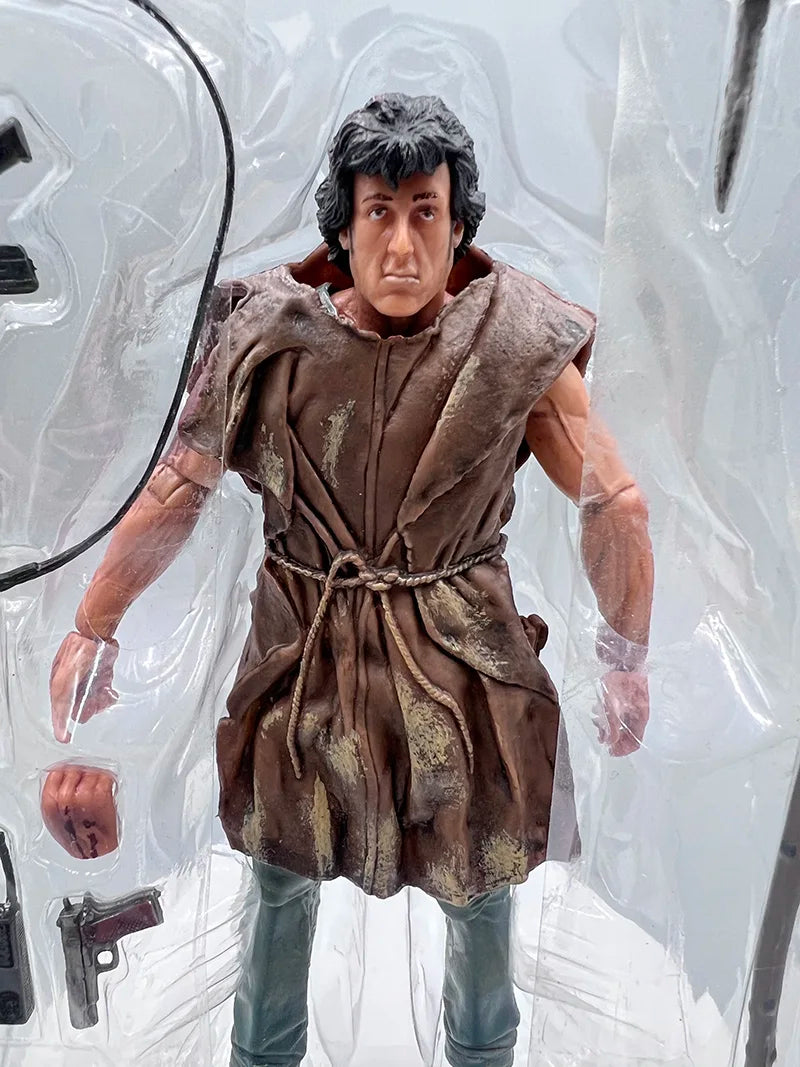 NECA Figure First Blood John J Rambo PVC Action Figure Collectible Model Special Forces Soldier Toys Joint Movable Birthday Gift