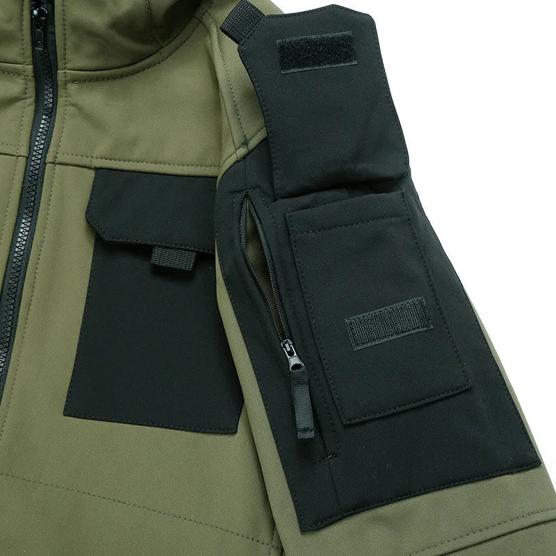 Tactical Jacket Men's Autumn and Winter Thickened Warm Charge Coat Outdoor