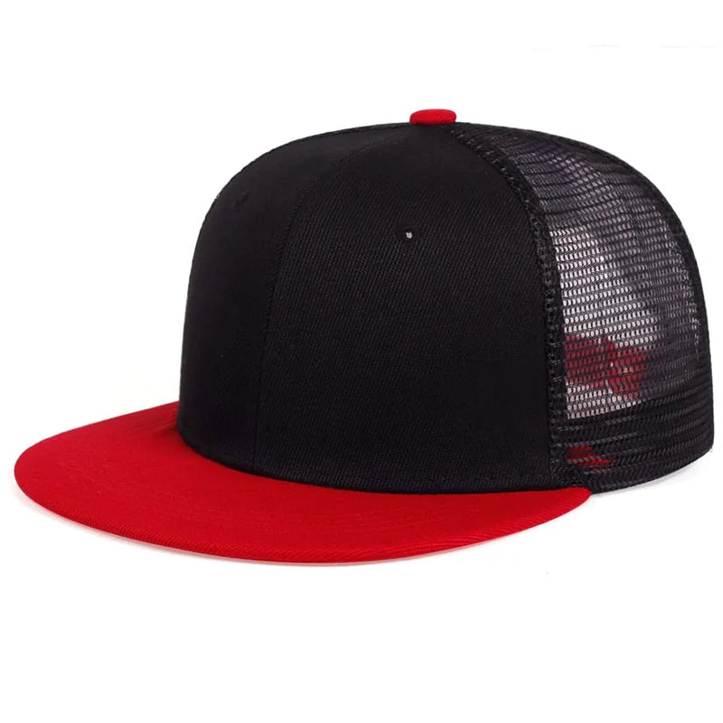 Fashion Men Baseball Cap Blank Mesh Camouflage Solid Color Hip Hop Hat Outdoor Sports Visor Snapback Hats Trucker Caps