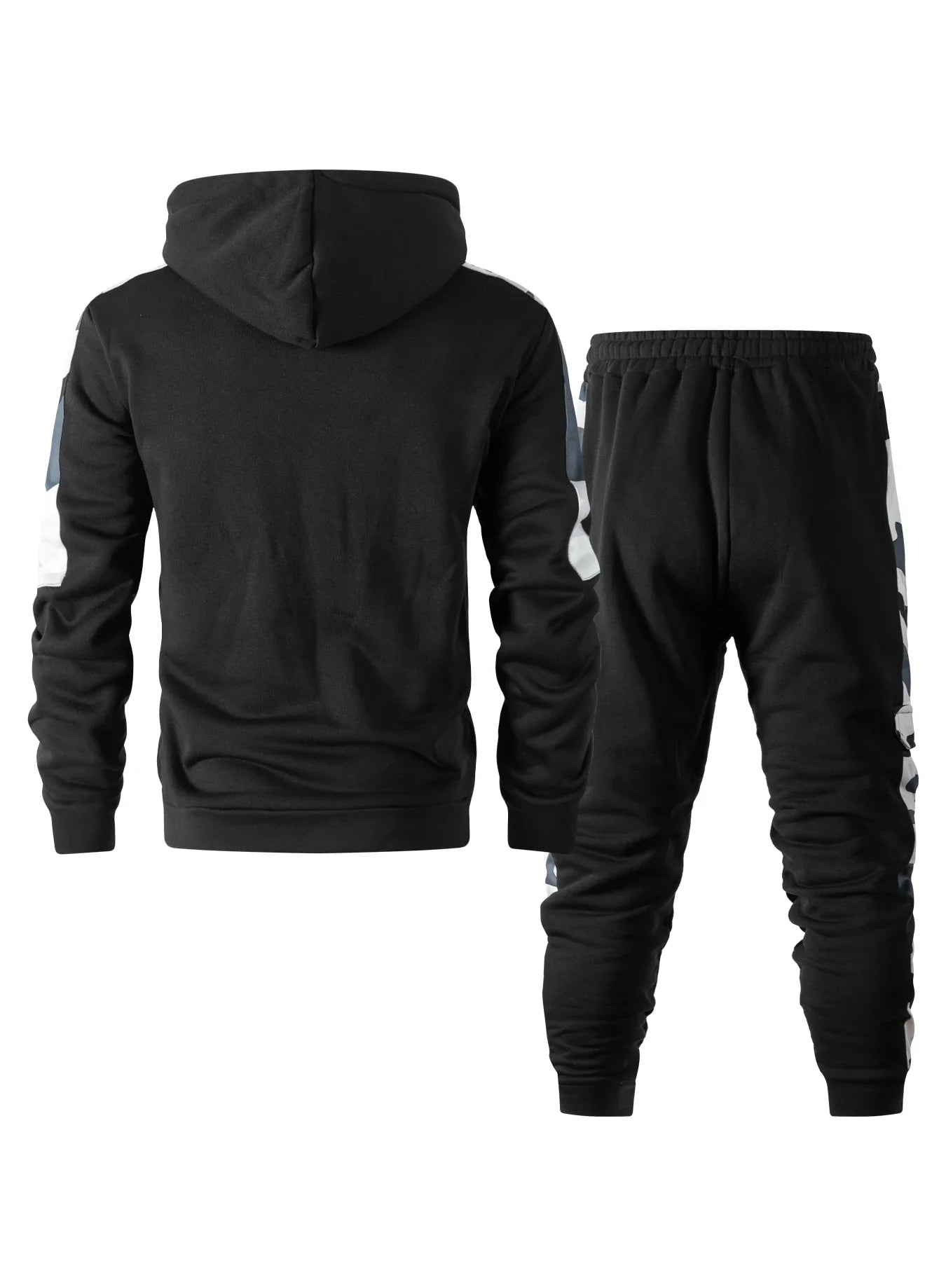 Men's Tracksuit Hoodie Sets Camouflage Hand  Hooded Leisure Suit Man Sweatshirt Pants Tactical Sweat Sports Suit