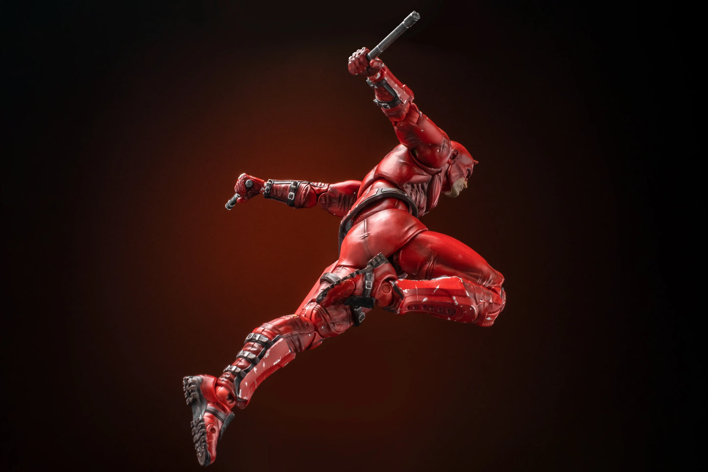 In Stock - FlefToys Marvel Daredevil Classic Red Shadowland Reborn Black 8" Action Figure Devil Defenders Matt Murdock Legends