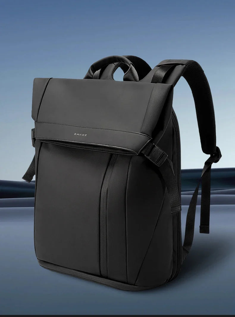 Bange Men Fashion Backpack 15.6 inch Multifunctional Waterproof Backpack Daily Travel Bag Casual School Rucksack with Buckle