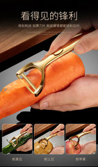 Golden Vegetable Peeler Potato Carrot Peelers Stainless Steel Peeler with Ergonomic