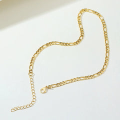 Chain Necklace Stainless Steel Link Gold Color Choker Necklace Layered Women