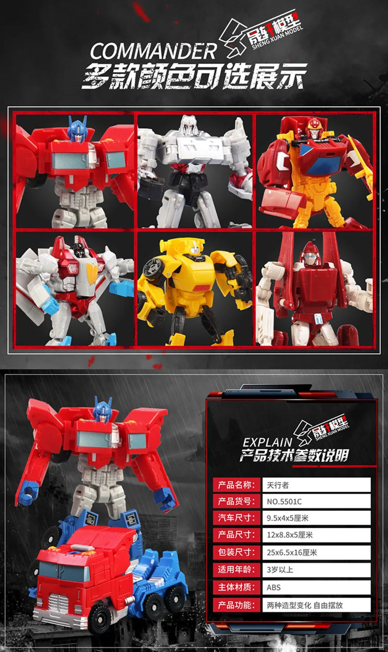 13CM Transformation Robot Cars Model Toys Kid Classic Robot Car Toys Action & Toy Figures Plastic Education Kids Toys