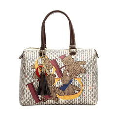 Classic Retro Women's Shoulder Bag Letter Element Versatile Large Capacity