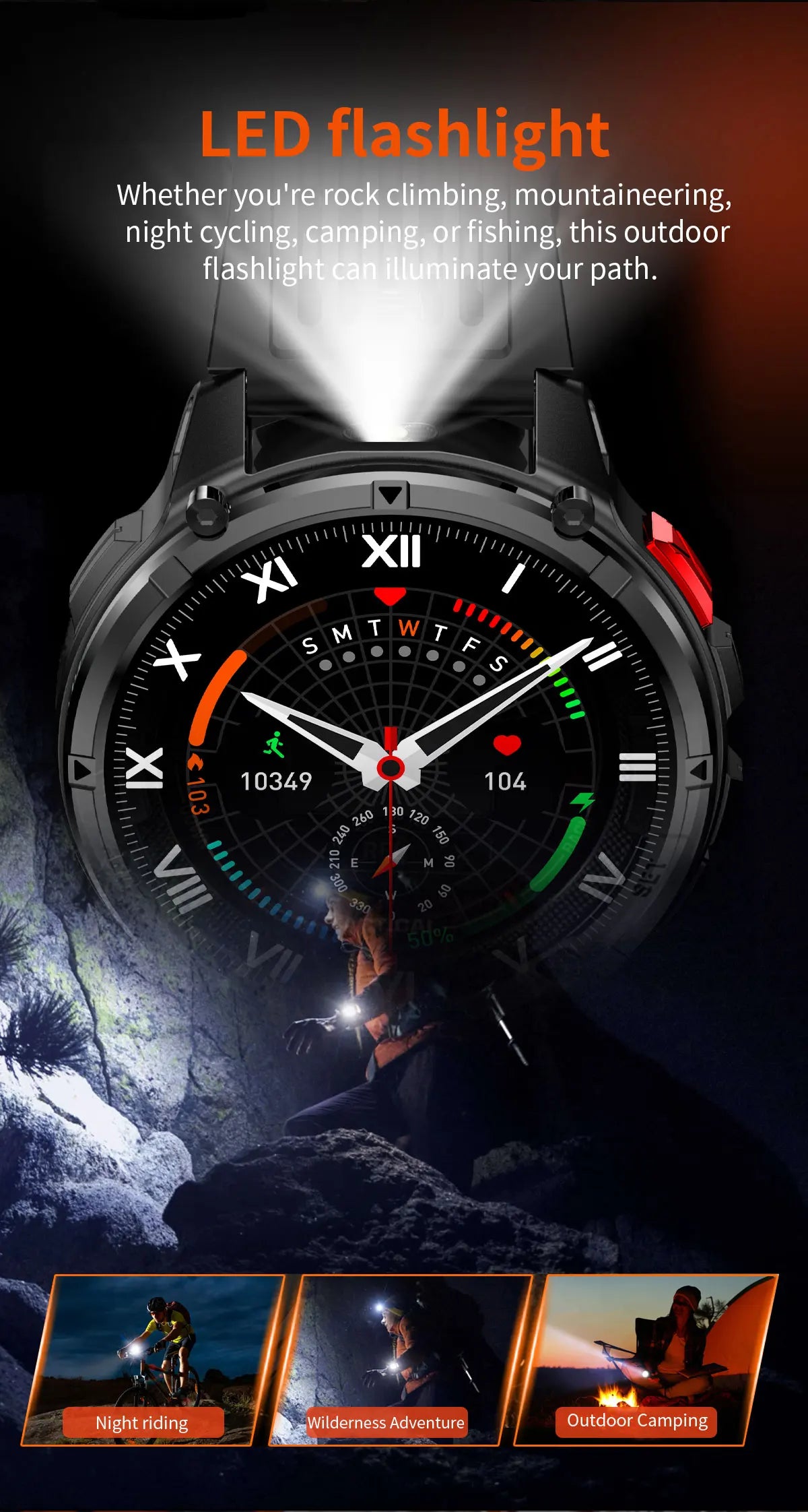 2026 New T-Rex3 Pro GPS Tracker Smartwatch Men 120-Day Standby 1100mAh Clock Rugged Outdoor Sport 10ATM Waterproof Call Watches