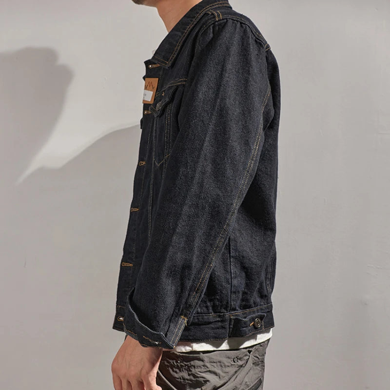 Autumn and winter new primary color casual denim men's classic denim jacket