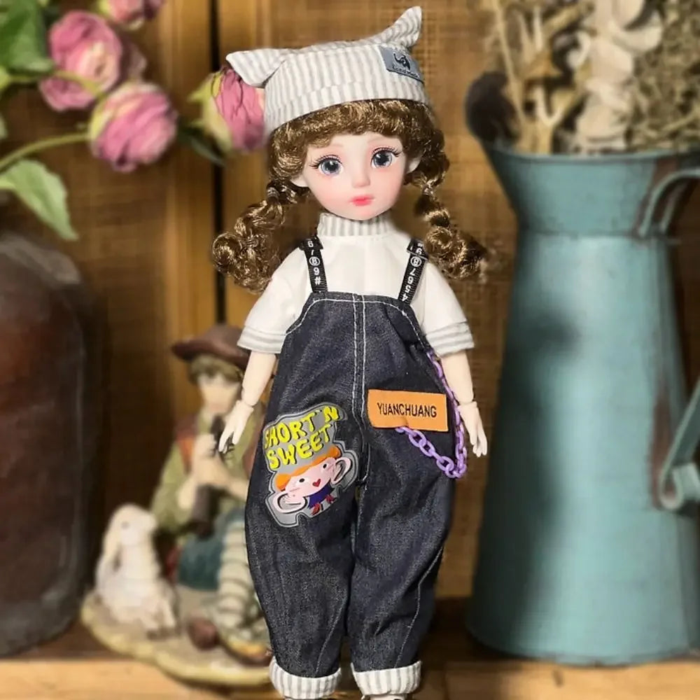 Ball jointed Doll Toys Bjd Dolls For Girls Dolls 1/6 Starry Gray Eyes 30cm Lolita Fashion Dress DIY Toy Children Birthday Gifts