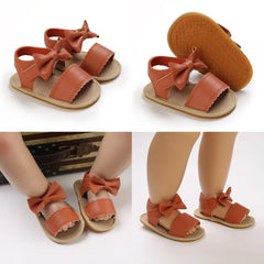 Girls Shoes Summer Cute Bow Sandals First Walker Comfortable Non-Slip