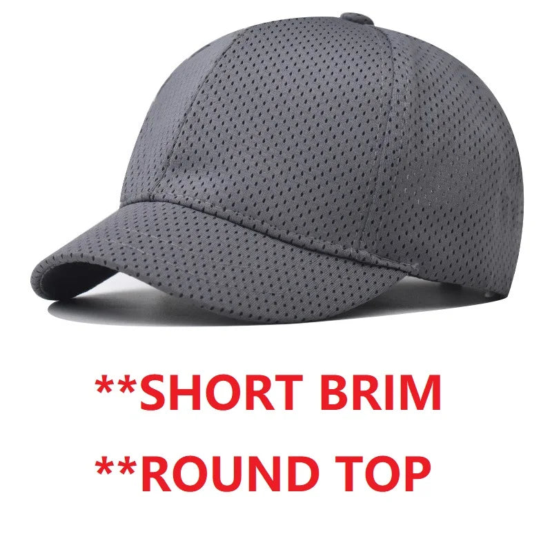 Big Head Plus Size Summer Mesh Baseball Cap for Men Women Trucker Breathable Hat Adjustable for Outdoor Sports Running