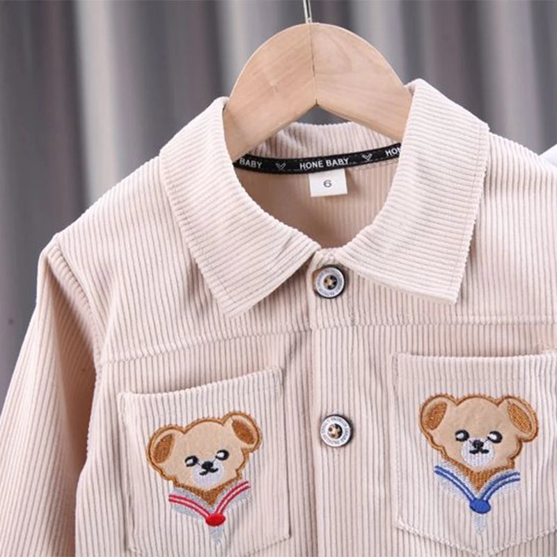 Baby Clothes Sets Spring Autumn Leisure Set Coat+Pants Two Piece Set Boys Girls op and Bottom Tracksuits Korean Version Clothing