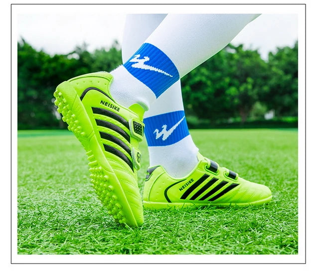 Kids Soccer Shoes School Football Boots Cleats Grass Sneakers Boy Girl Outdoor
