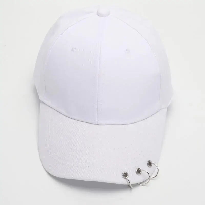 COKK Hip Hop Women's Baseball Cap With Ring Circle Snapback Hats For Men Women Unisex Dad Hat Adjustable Kpop Korean Style Gorra