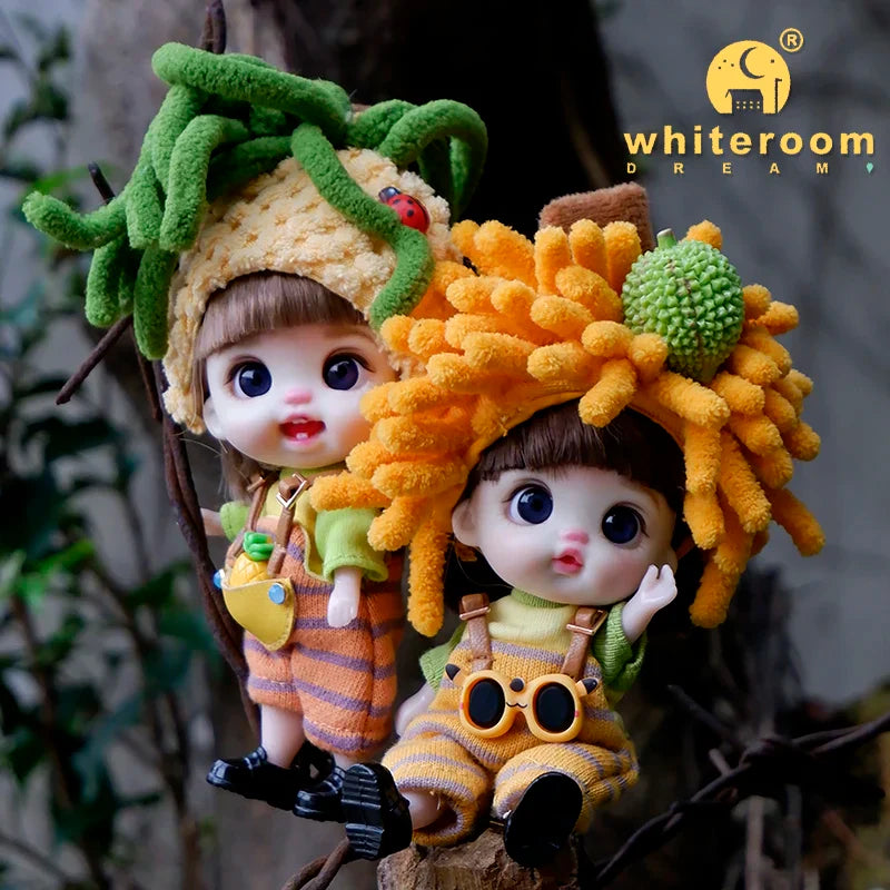 bjd doll Dolls for girls 13cm Labbu doll pocket mini blyth girl Doll Barbi Cry Baby Ball jointed doll Mobile phone Decoration