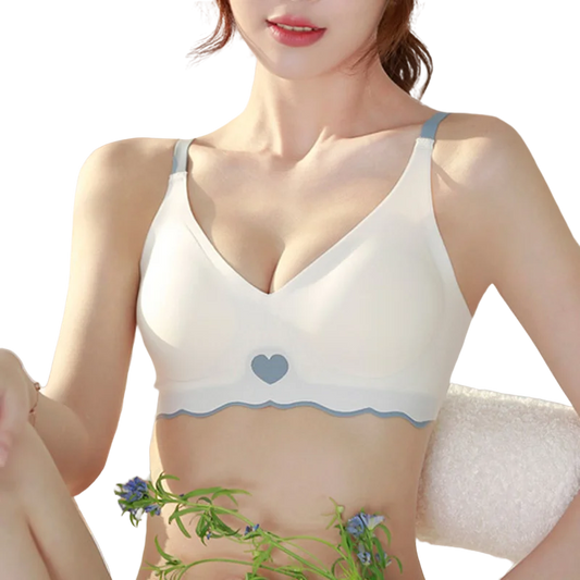 Seamless Bra Set Women Wireless Bras Lingerie Set Deep V Tops Soft