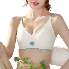 Seamless Bra Set Women Wireless Bras Lingerie Set Deep V Tops Soft