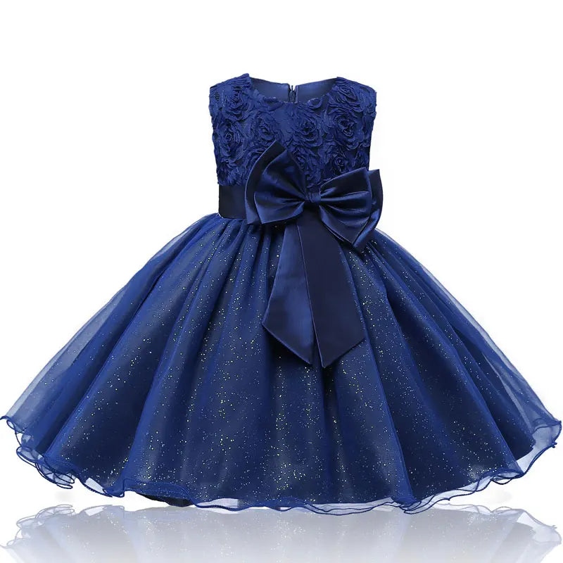 Flower Girl Dress Tutu Fluffy  Baby Girls Dresses Vestidos Wedding Party Children