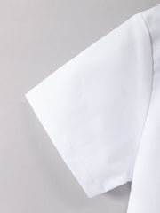 Middle East 2Pcs boys' clothing summer stand up collar button up short sleeved shirt and striped short sleeved casual versatile