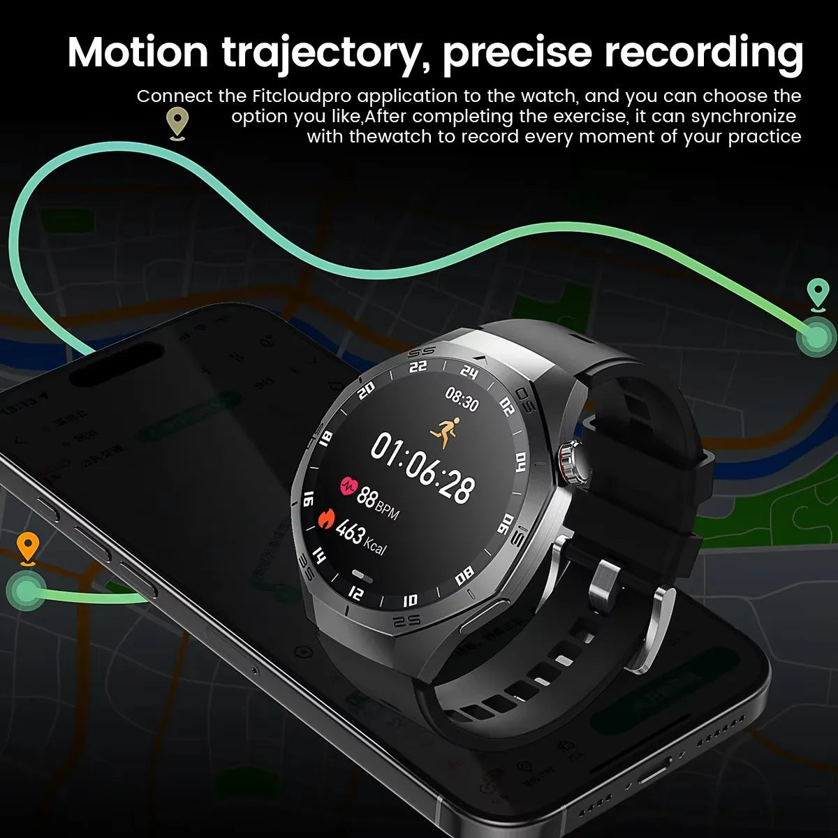 New WatchAMOLED Screen Bluetooth Call Heart Rate Waterproof Women 5 Upgraded Version Sport Fitness Tracker Smart Watch Men Gift