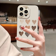 Case For iPhone 16 15 Case iPhone 14 Pro Max Case Heart Pattern Graphic Print Phone Case For iPhone 13 12 11 XS X 7 8 Plus Cover