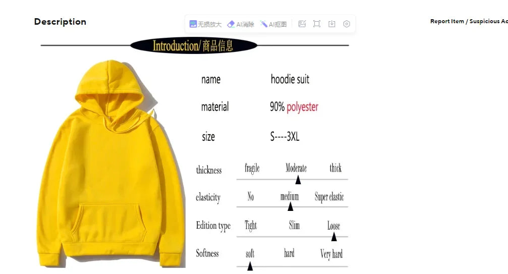 Men's Sports Shirt Hoodie Men's Set 2024 Spring Set Sports Shirt Hoodie+Sports Pants