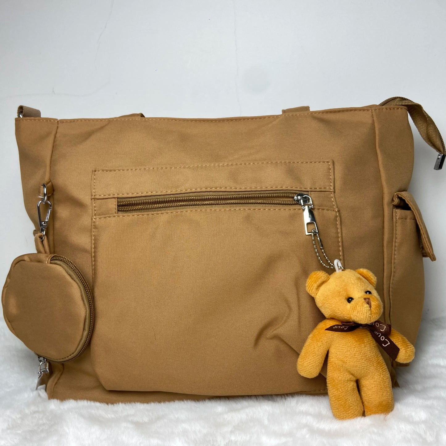 Simplicity Oxford Canvas Composite Shoulder Bag Solid Color Versatile Lazy Style