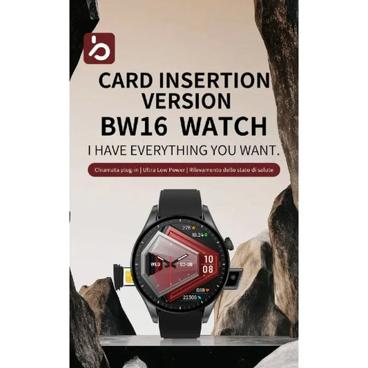 2025 New BW16 4G Smartwatch with Google Play, 1.5" Display, SIM Support, Pedometer & Sleep Monitor